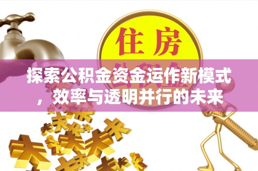 介休探索公积金资金运作新模式，效率与透明并行的未来